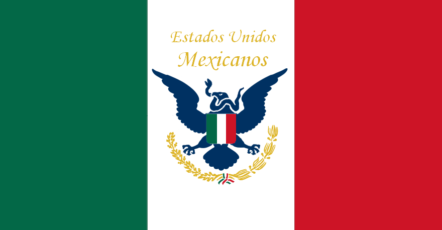 American protectorate of Mexico flag